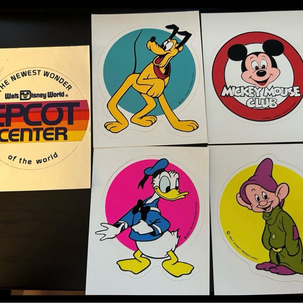 1980’s Disney Stickers